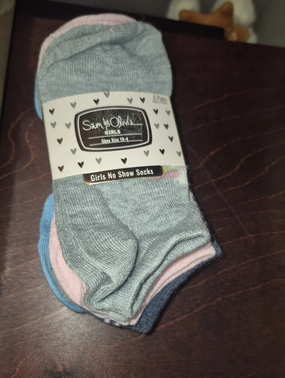 Girls No Show Socks Shoe Size 10-4